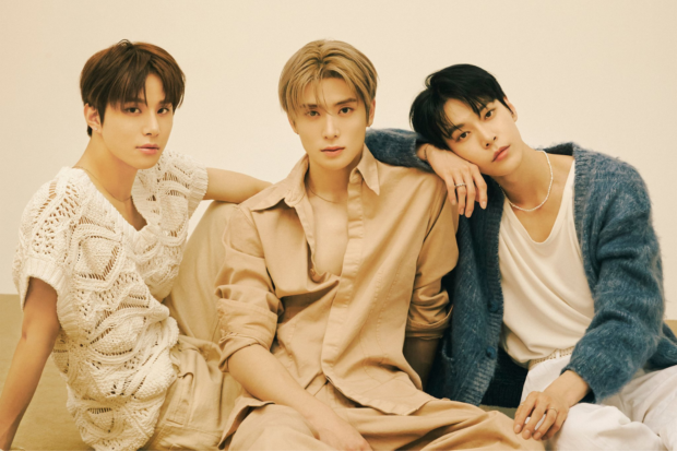 NCT DoJaeJung members (from left) Jungwoo, Jaehyun, Doyoung. Image: Twitter/@NCTsmtown