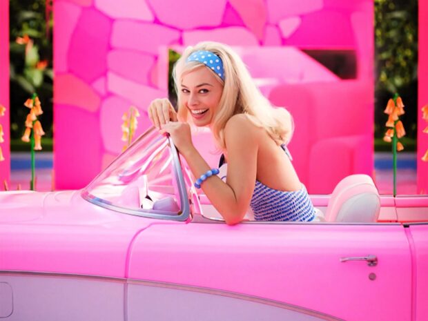 Margo Robbie as Barbie. Image from Warner Bros. Pictures.