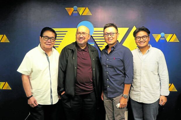 From left: Viva Records COO Tony Ocampo, Viva chair and CEO Vic del Rosario Jr., Ivory president Steven Tan and Viva Records president Verb del Rosario