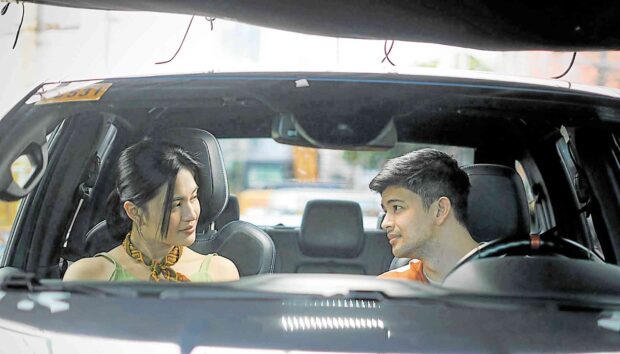 Julie Anne San Jose (left) and Rayver Cruz in “The Cheating Game”