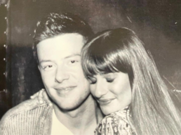 The late Cory Monteith with Lea Michele