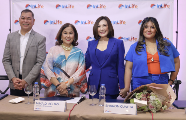 Sharon Cuneta and Miel Pangilinan with InLife President and CEO Raoul Littaua, and Nina Aguas, Executive Chairperson of InLife.