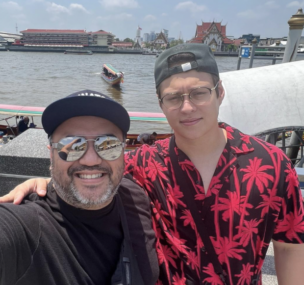 Enrique Gil with manager Ranvel Rufino. Image from Instagram / @ranvelrufino