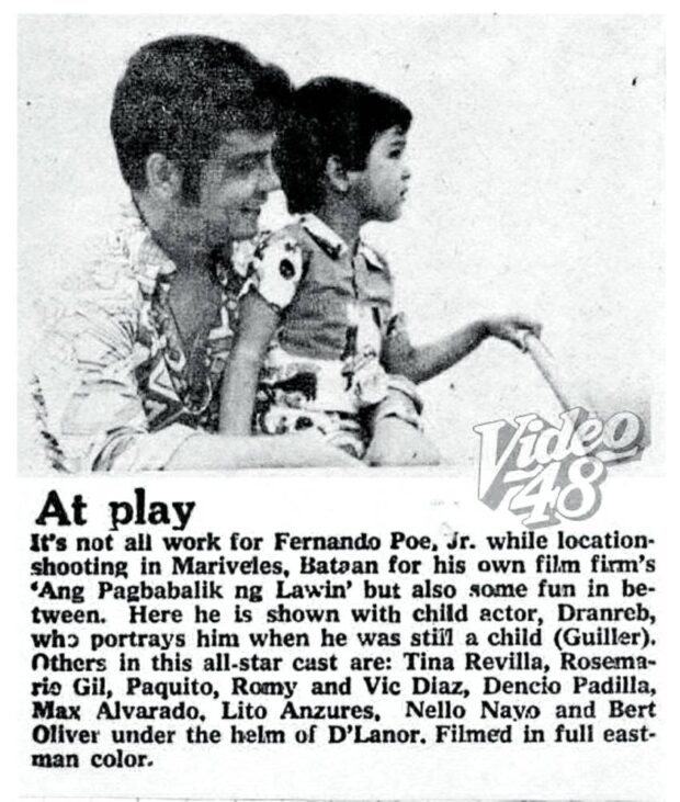 Belleza (right) with Fernando Poe Jr. —CLIPPING BY VIDEO 48