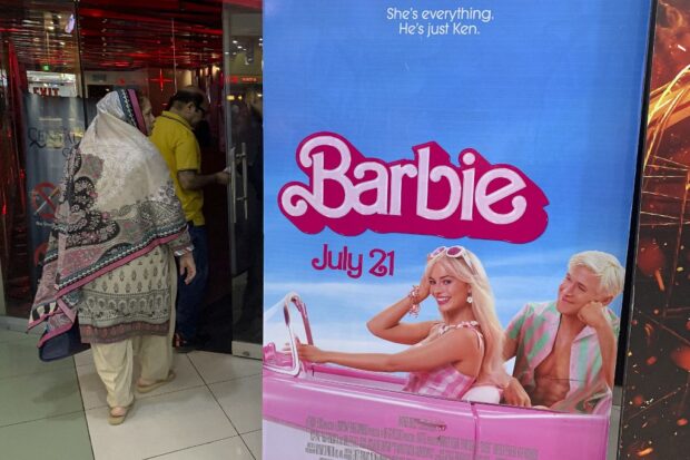 Barbie poster in Islamabad