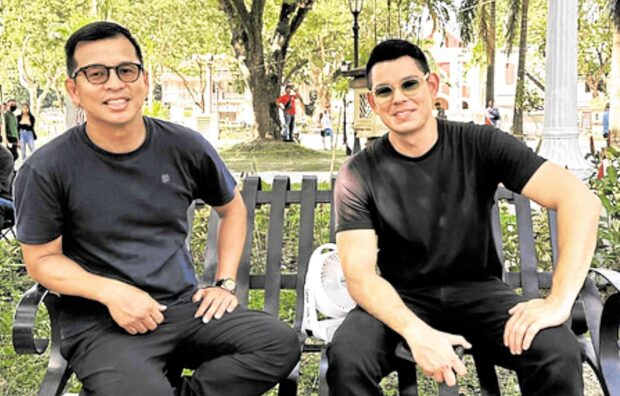 Lester Pimentel Ong (left) with Richard Gutierrez