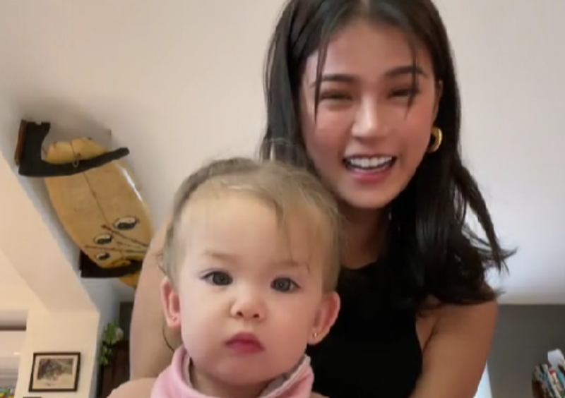 Look Maris Racal Finally Meets Angelica Panganibans Daughter