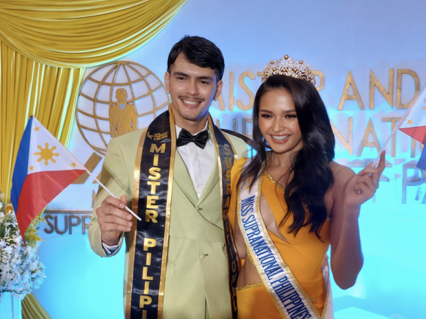 Miss Supranational Philippines Pauline Amelinckx (right) and Mister Supranational Philippines Johannes Rissler are set to relinquish their national titles in October./ARMIN P. ADINA