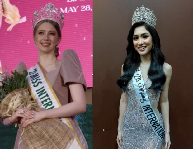 Reigning Miss International Jasmine Selberg and Miss Philippines - International Nicole Borromeo. Images from Armin P. Adina