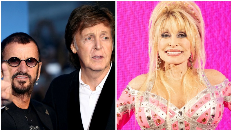 Paul McCartney and Ringo Starr, and Dolly Parton reunite for a cover of The Beatles' 1970 hit "Let It Be." 