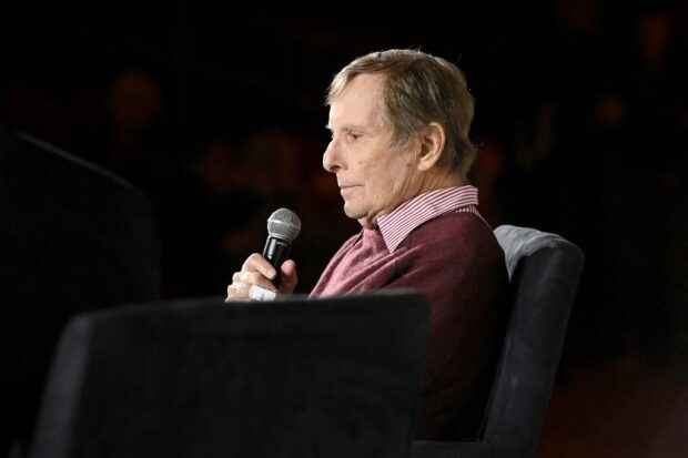 William Friedkin speaks onstage at the screening of “The Exorcist” during the 2023 TCM Classic Film Festival on April 15, 2023, in Los Angeles, California. Friedkin, who died Monday, Aug. 7, 2023, will forever be remembered for his Oscar-winning "The Exorcist" in 1973, one of the most controversial horror films of all time that still chills new generations of moviegoers. JON KOPALOFF / Getty Images via AFP