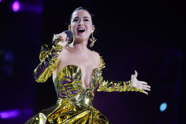 FILE PHOTO: Katy Perry performs on stage during the Coronation Concert on May 07, 2023 in Windsor, Britain.  Chris Jackson/Pool via REUTERS/File photo