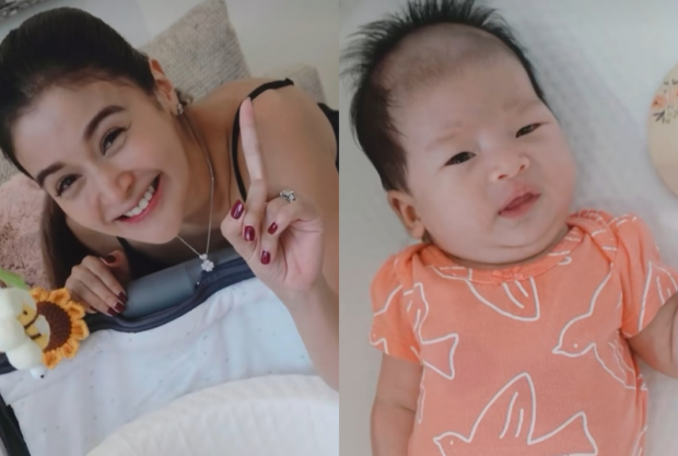 Kris Bernal and her 1-month-old daughter Hailee Lucca