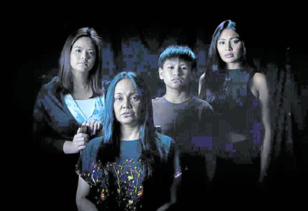 Teaser shot for “Nokturno” (from left): Bea Binene, Eula Valdes, Justin James Quilantang and Nadine Lustre