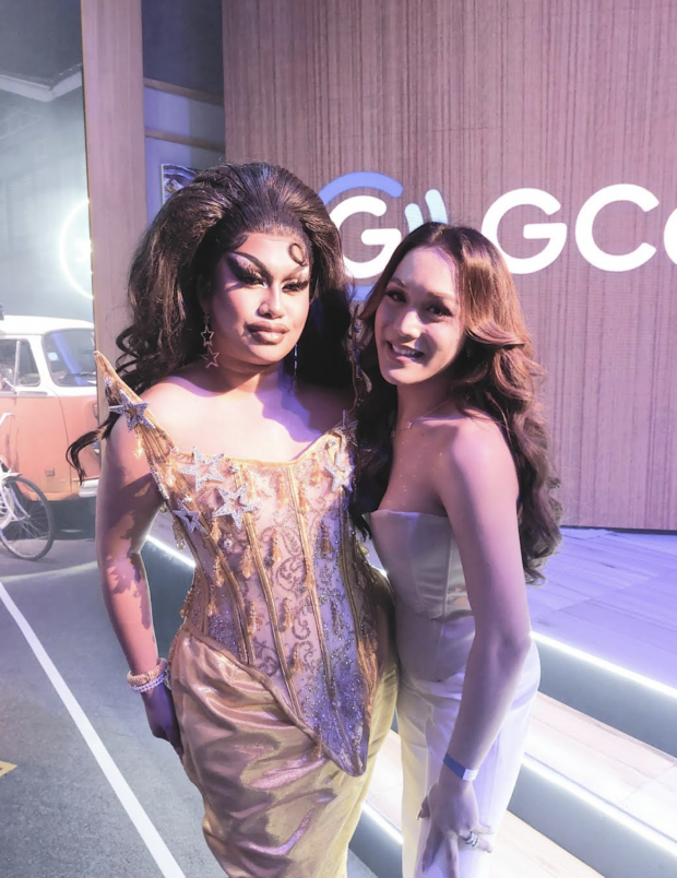 Kaladkaren (right) with ‘Drag Race Philippines’ Season 2 contestant Hana Beshie