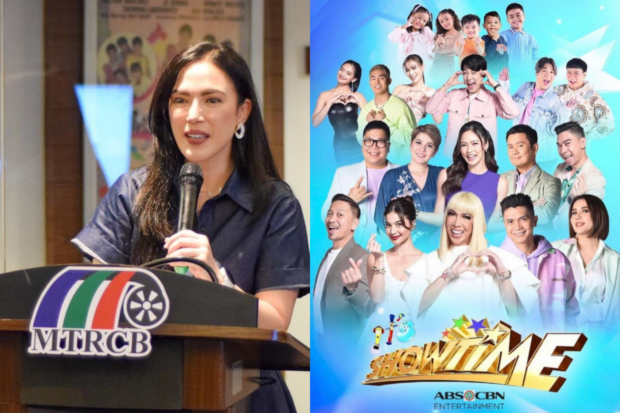 (From left) Diorella "Lala" Sotto-Antonio, "It's Showtime" cast. Images: FILE PHOTOS