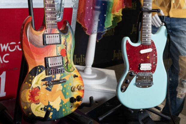Eric Clapton's (left) and Kurt Cobain's guitars.jpg