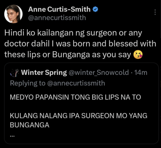 Anne Curtis - When you wanna spread love but not the virus 😷Thank