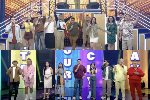 (From top) Cast of "It's Showtime" and "It's Your Lucky Day." Images: FILE PHOTOS
