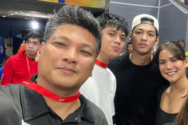 (From left) Paolo Rivero, Gelo Rivero, Ricci Rivero, Leren Bautista. Image: Instagram/@ruzcko_rivero