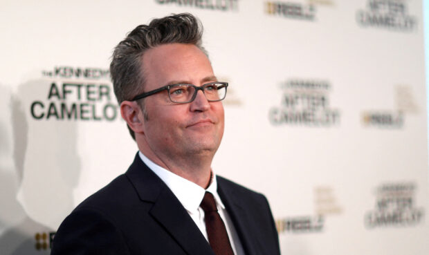 Matthew Perry poses at the premiere of the television series “The Kennedys after Camelot” at The Paley Center for Media in Beverly Hills, California, in this photo taken on March 15, 2017.