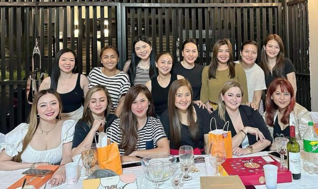 Members of SexBomb in their mini Christmas party 2023 | Image: @rochellepangilinan IG