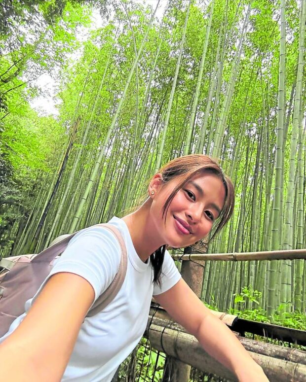 At the Arashiyama Bamboo Forest