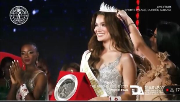 The Miss Globe second runner-up Anna Valencia Lakrini. Image/SCREENSHOT FROM THE MISS GLOBE YOUTUBE VIDEO