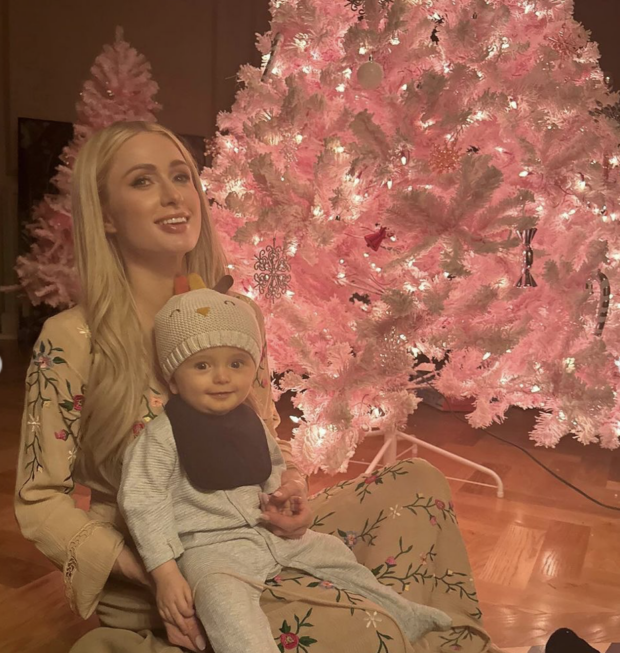 Paris Hilton with her daughter, London. Image from Instagram