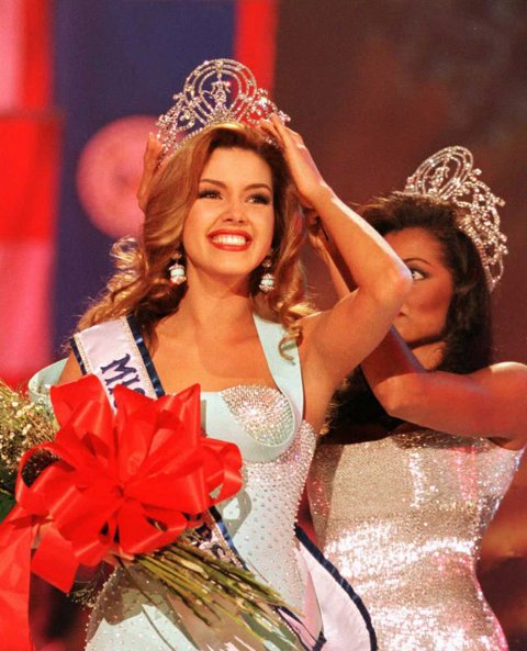 Miss Universe 1996 Alicia Machado of Venezuela. Image: Facebook/Miss Universe Organization