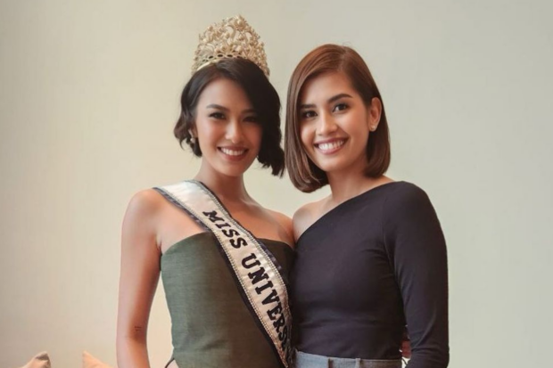 MUPH National Director Shamcey Supsup-Lee (right) with her queen Michelle Marquez Dee. Image: Facebook/Shamcey Supsup