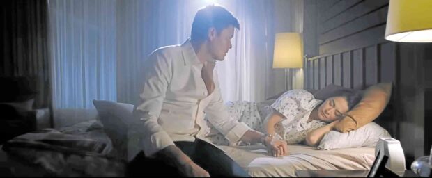 Dantes (left) as John and Rivera as Mary, in “Rewind”