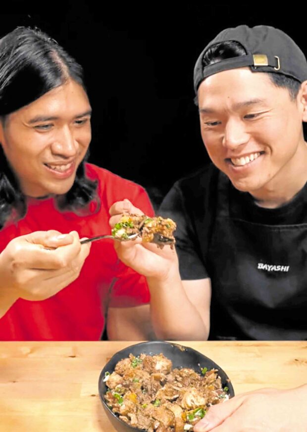 Juri Imao (left) with Japanese food content creator Bayashi