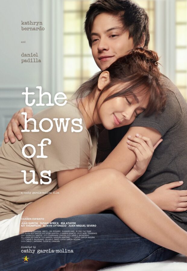 Kathryn Bernardo and Daniel Padilla in the movie poster of "The Hows of Us." Image: Star Cinema