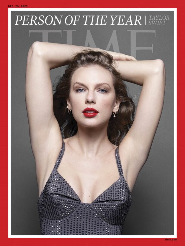 Those images courtesy of TIME/TIME Person of the Year obtained on December 6, 2023, shows the covers of Time magazine announcing the 2023 Person of the Year with US singer-songwriter Taylor Swift. 