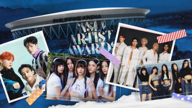 Seventeen's BSS, NewJeans, SB19, and LE SSERAFIM are some of the biggest names who will perform at the Asia Artist Awards 2023. Graphics: Samuel Yap