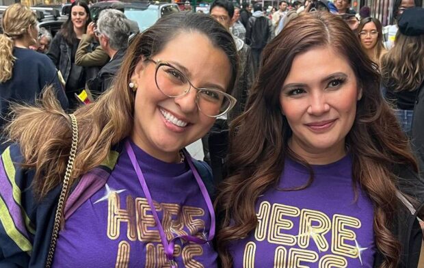 G Tongi on lessons learned as Broadway producer, promoting PH cultureG Tongi (left) with Vina Morales, who played Aurora Aquino in “Here Lies Love” —G TONGI/ INSTAGRAM