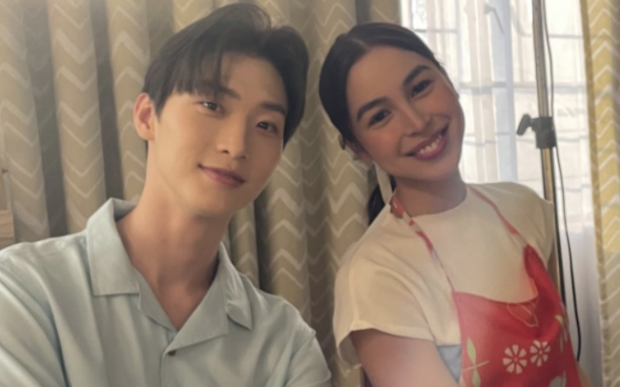 Korean actor Lee Sang-heon teases 'secret project' with Julia BarrettoLee Sang-heon and Julia Barretto