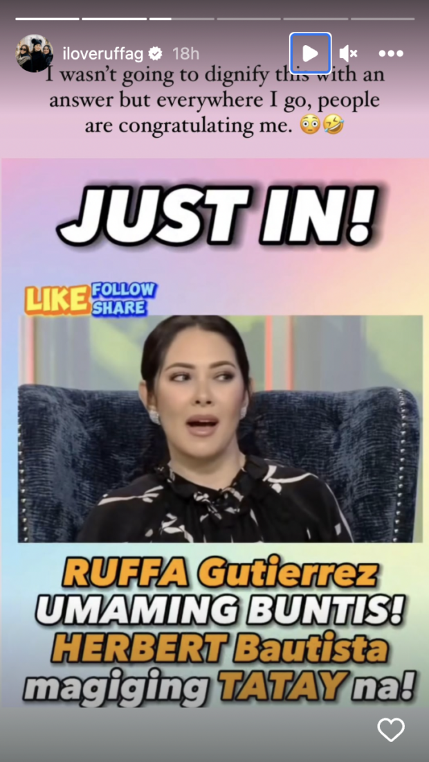 Ruffa Gutierrez denies pregnancy rumors
