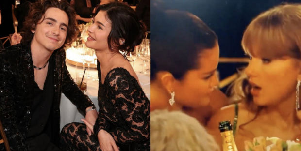 Selena Gomez serves 'tea' at Golden Globes, as celebrity couples bring out PDATimothée Chalamet, Kylie Jenner, Selena Gomez, and Taylor Swift | Image: Instagram/@goldenglobes
