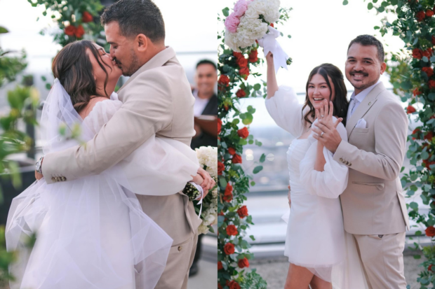 Angelica Panganiban ties the knot with Gregg Homan in an intimate ceremony. Images: Pat Dy via Instagram/@iamangelicap