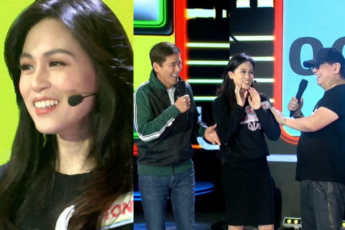Toni Gonzaga makes an appearance on noontime show "Eat Bulaga" to promote her upcoming film "My Sassy Girl." Images: Screengrab from YouTube/TVJ