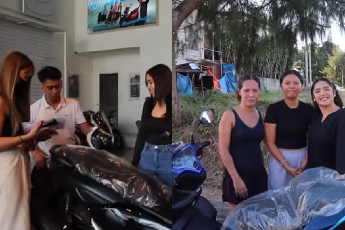 Andrea Brillantes surprises house helpers with brand new motorcycles