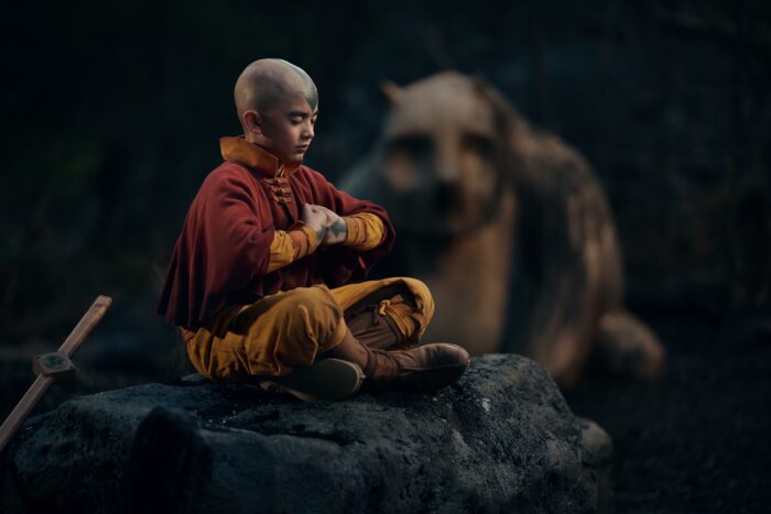 Gordon Cormier as Aang in a scene from "Avatar: The Last Airbender." Image: Courtesy of Netflix
