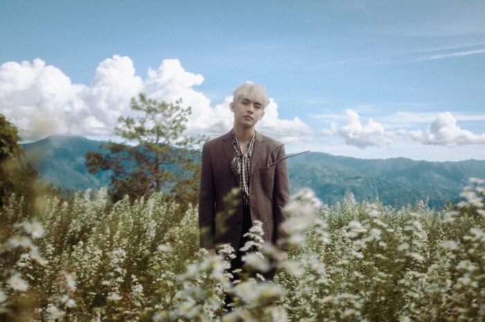SB19's Justin in a concept photo for "Surreal." Image: Courtesy of Sony Music Philippines and 1Z Entertainment