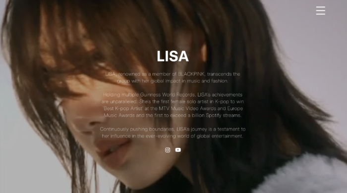 LLOUD introduces Lisa as a K-pop idol whose achievements remain unparalleled.