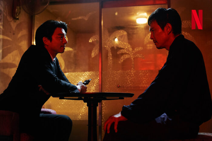Gong Yoo (left) and Lee Jung-jae (right) in a scene from "Squid Game" season 2. Image: Courtesy of Netflix Korea