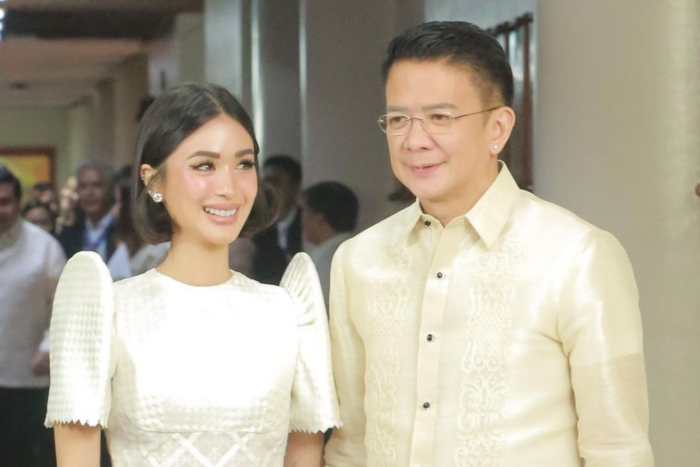 Heart Evangelista teases 'couture' bouquet for renewal of vows with Chiz Escudero(From left) Heart Evangelista and Chiz Escudero. Images: Instagram/@escuderochiz