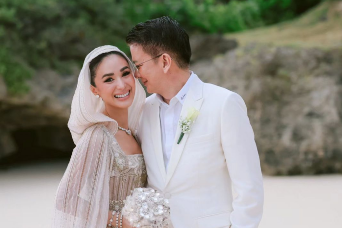 Heart Evangelista and Chiz Escudero renewed their wedding vows in Balesin. Image: Pat Dy