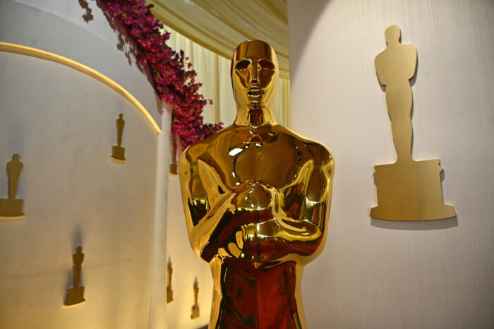 Oscars 2024: Nominees in main categories.An Oscars statue is pictured at the red carpet of the 96th Annual Academy Awards at the Dolby Theatre in Hollywood, California on March 9, 2024. The 96th Annual Academy Awards will be held on March 10. Image: Pedro Ugarte/AFP 